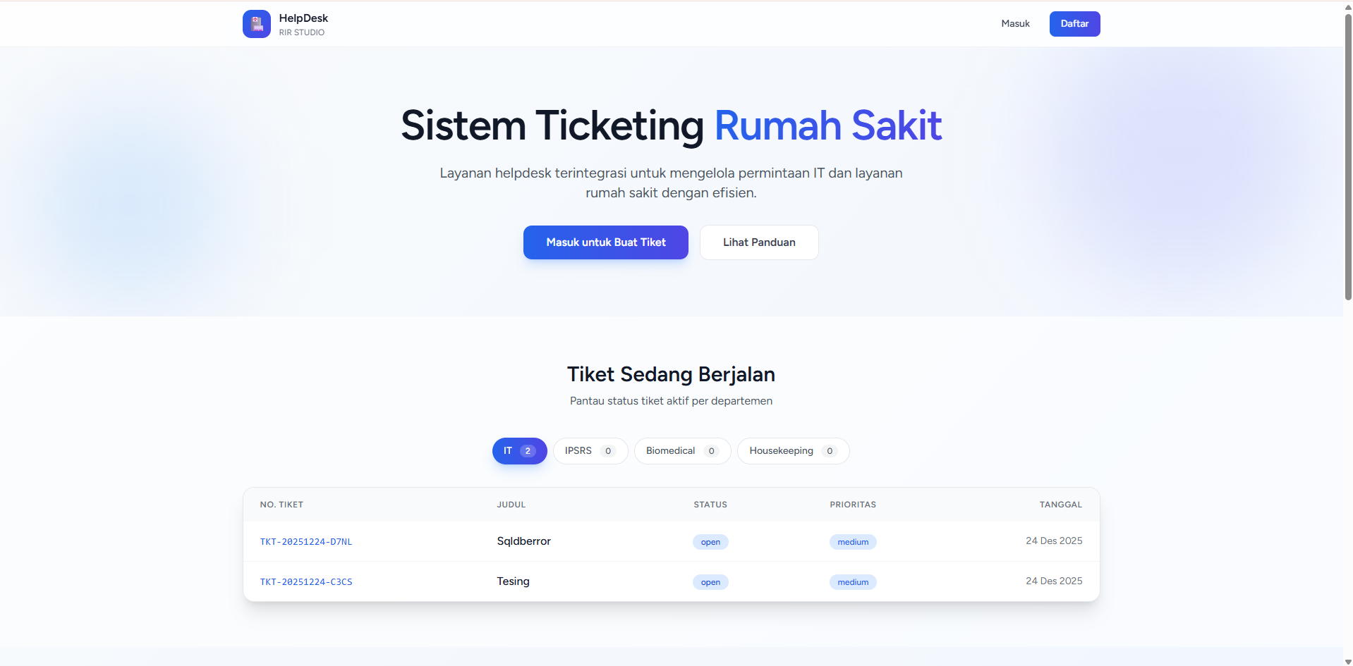 HelpDesk Ticketing System